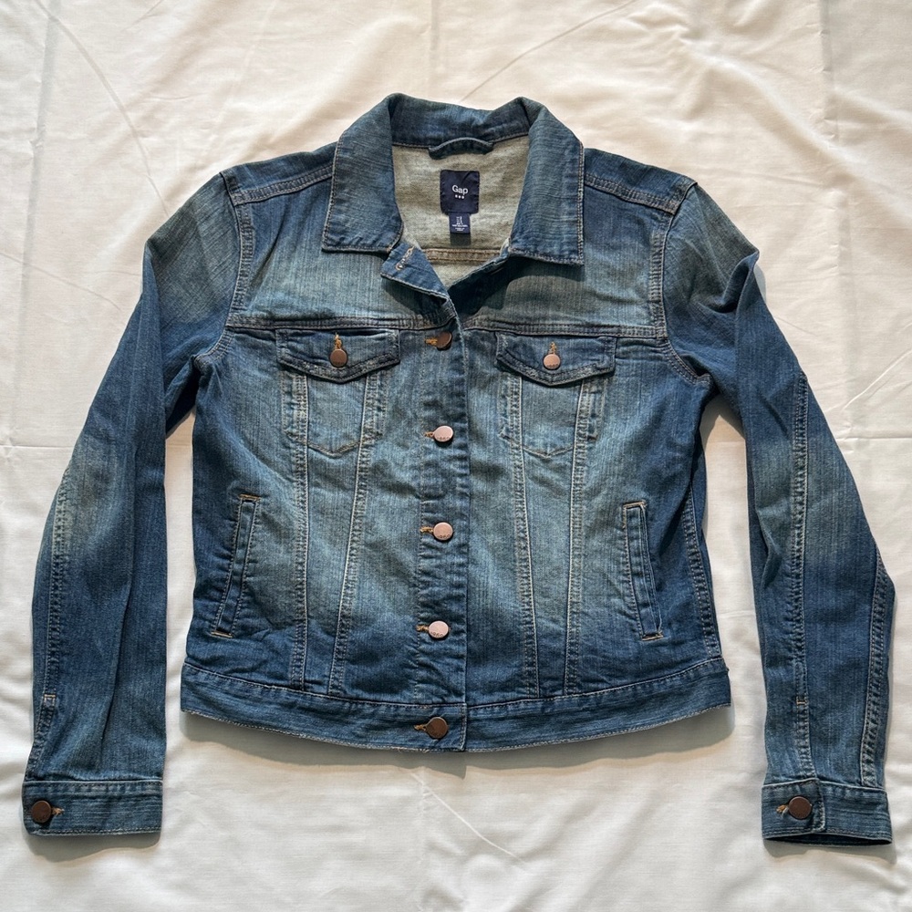 Gap Denim Blue Jacket Size Small